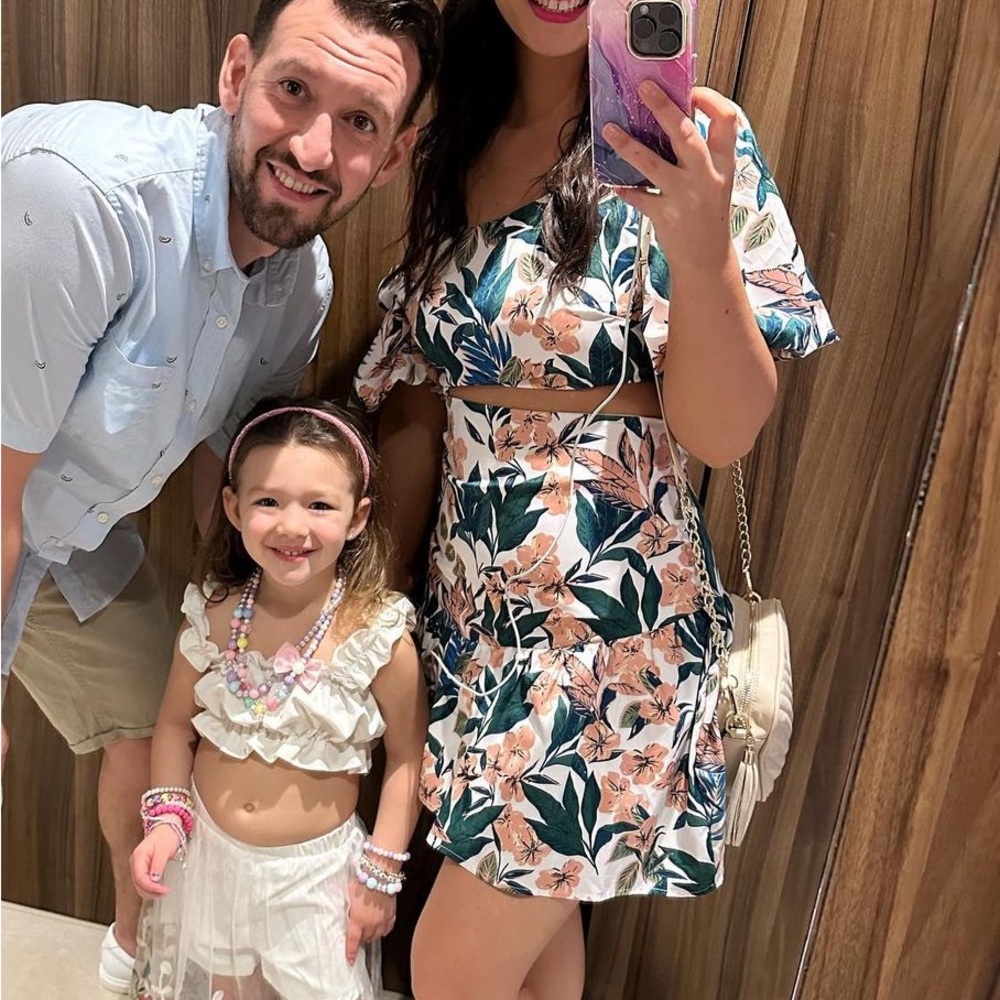 Floral Off-Shoulder Mini Dress - Picture 3 of 3
